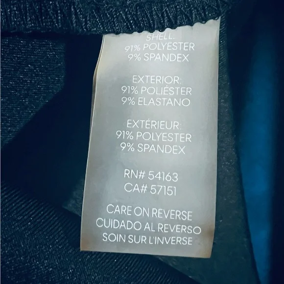 Calvin Klein Black Curved Neck Scuba Midi Sheath Dress - Picture 7 of 8